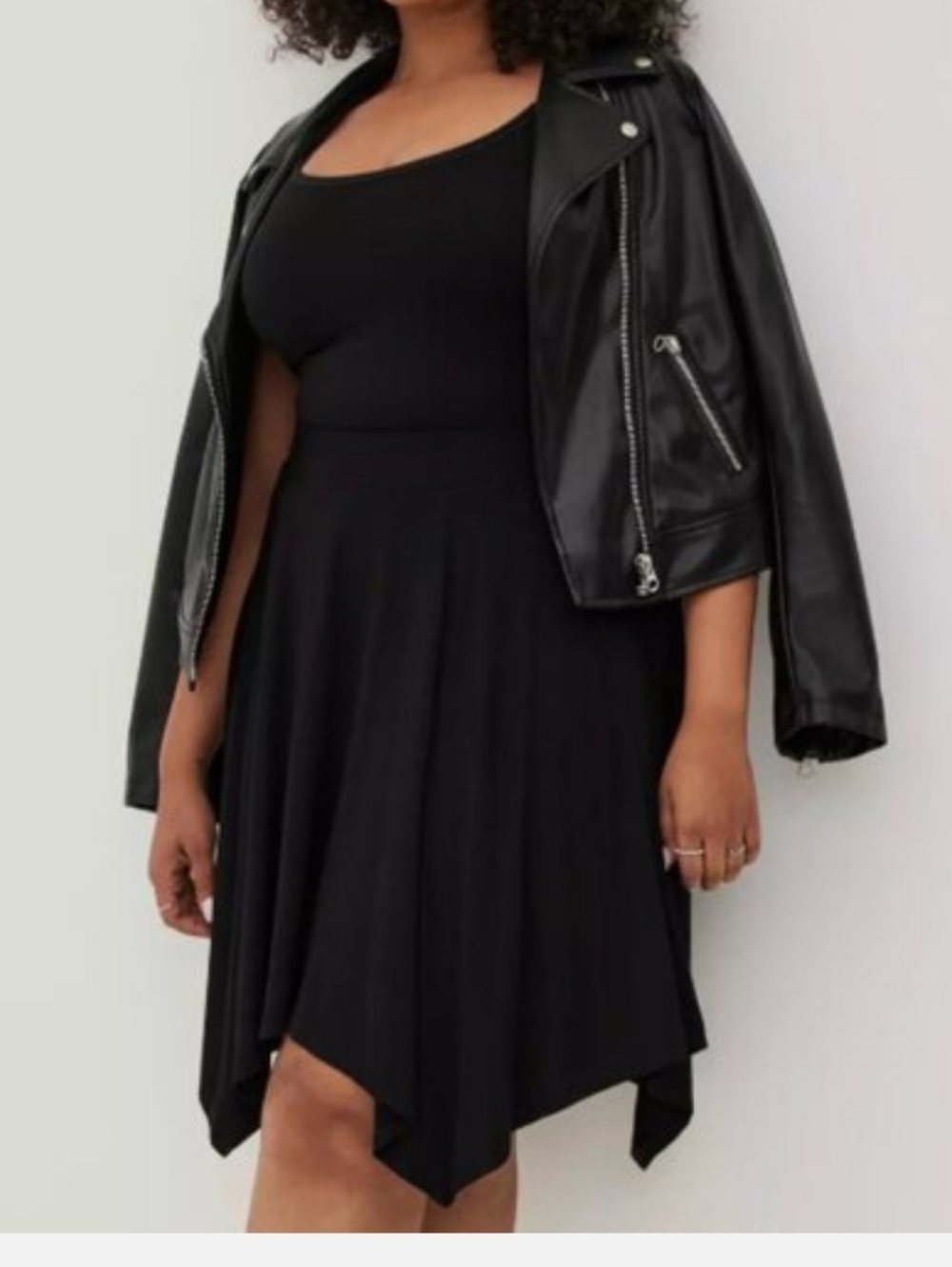 Torrid Black Handkerchief Skirt